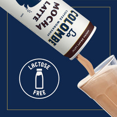 La Colombe Vanilla draft latte can label highlighting smooth vanilla balance