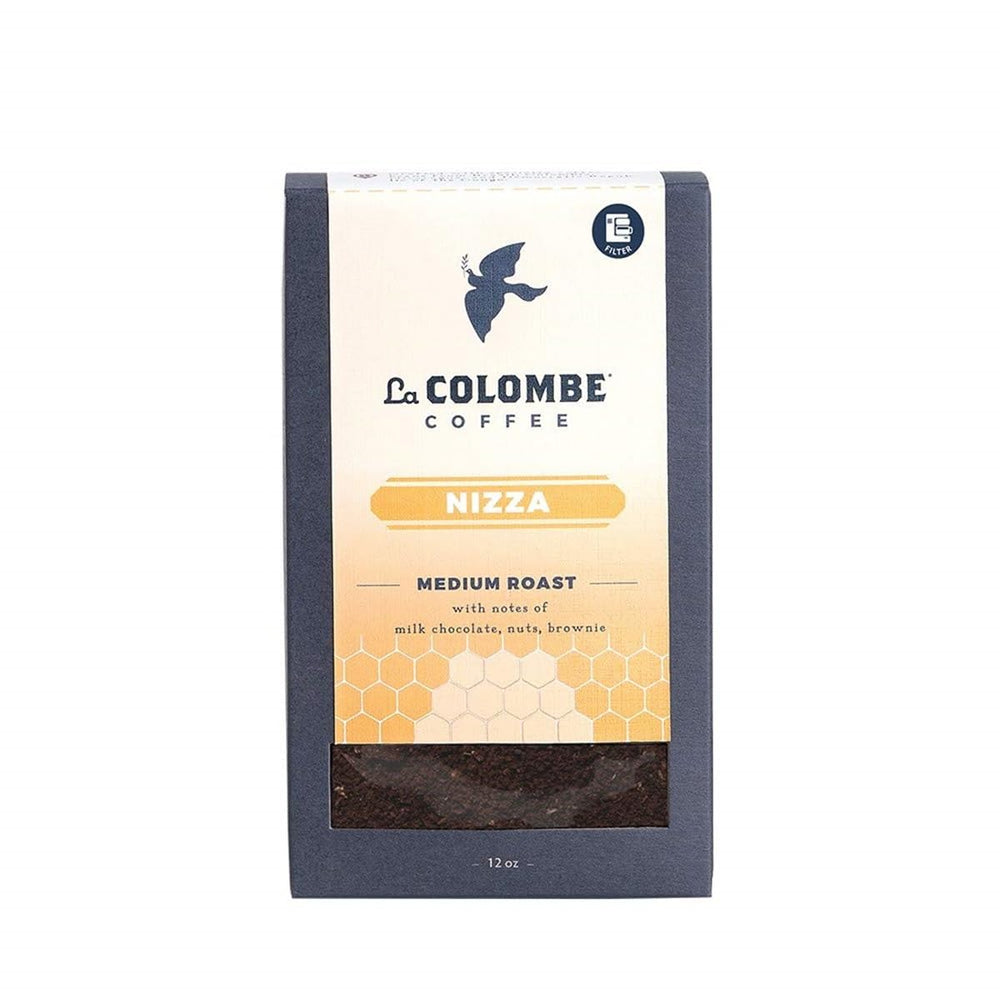 La Colombe front packaging showing brand and flavor, highlights consistency