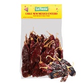 La Fiesta front package showing 16 oz bag and clear label for pantry convenience