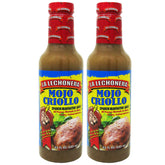 La Lechonera front bottle showing mojo criollo label and serving suggestion