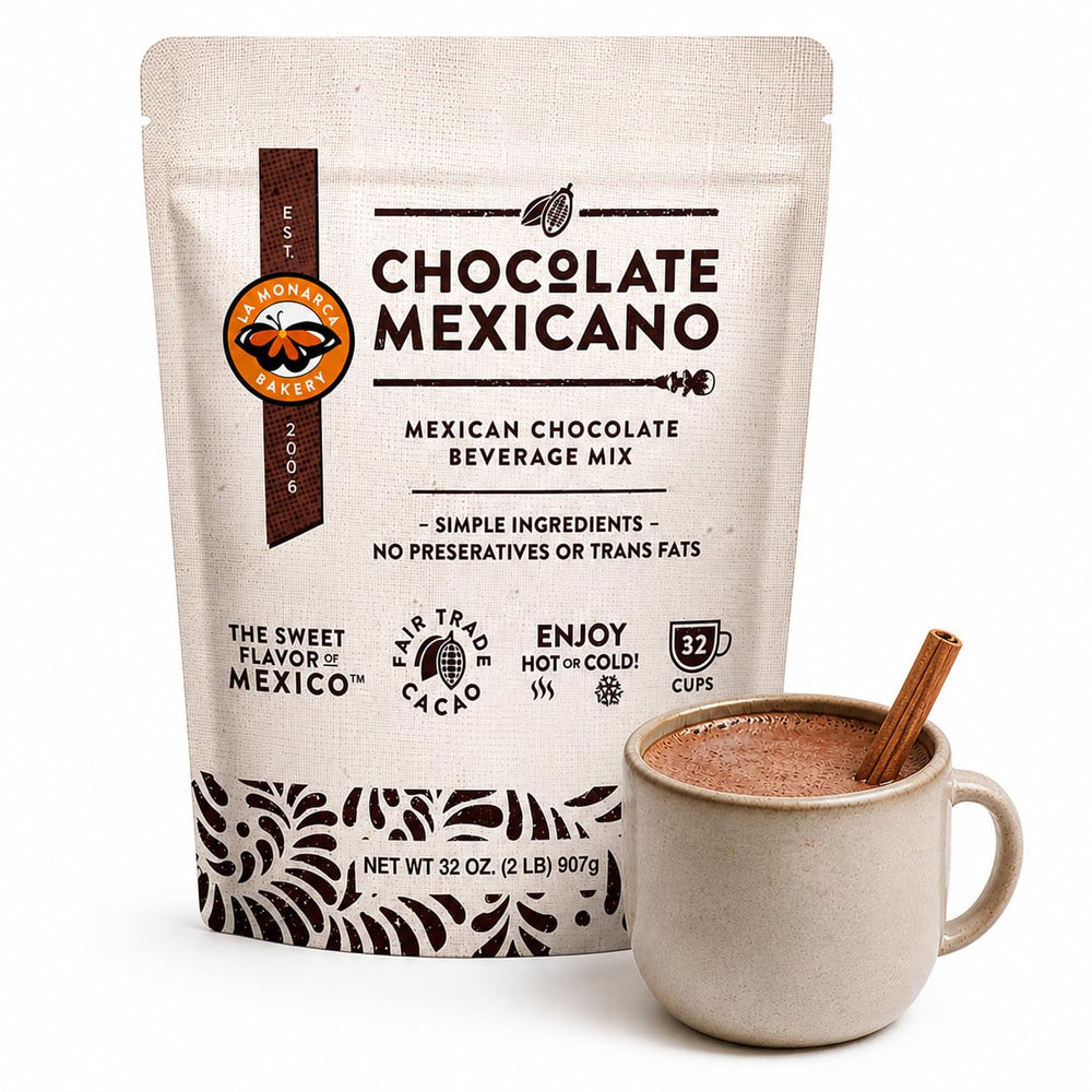 La Monarca front packaging showing 32 oz bag and brand identity for gifting