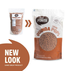 La Purita close-up of puffed quinoa texture highlighting light crunch benefit