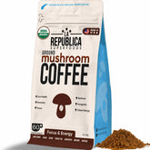 LRLA SUPERFOODS front packaging showing brand and medium roast benefits
