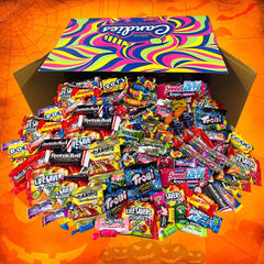 LA Signature open box overhead view revealing assorted individually wrapped candies for quick serving