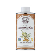 La Tourangelle front bottle view showing golden roasted almond oil, highlights artisanal quality