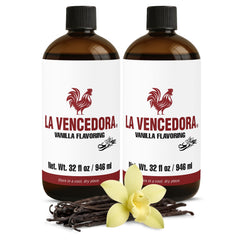 La Vencedora front packaging showing two 32oz bottles and product branding, enhancing shelf appeal