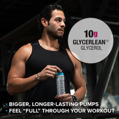 Labrada CHARGE bottle in hand ready to drink before workout energizing