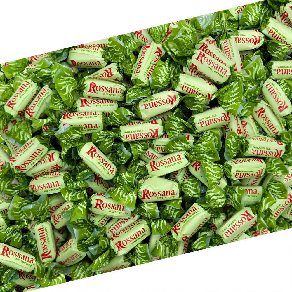LAETAFOOD front packaging of Fida Rossana pistachio hard candy shows premium Italian branding and benefits