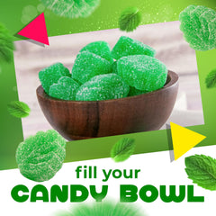 LAETAFOOD candies poured into bowl for sharing and easy serving benefit