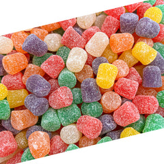 LAETAFOOD front packaging showing 3 lb bag and colorful gumdrops for bulk use
