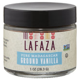 LAFAZA front packaging 1oz jar showing label and premium vanilla branding
