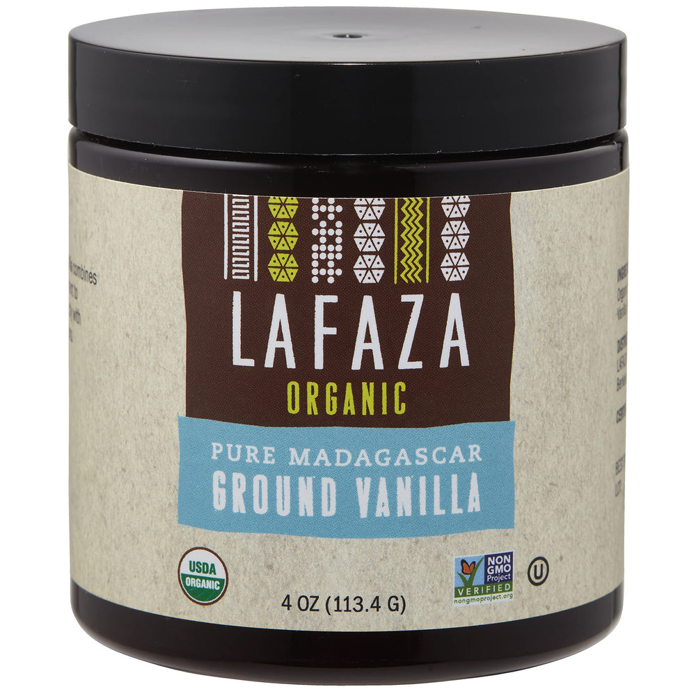 LAFAZA front packaging 4oz jar showing organic label and product benefit