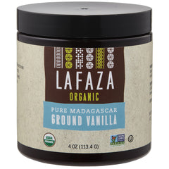 LAFAZA front packaging 4oz jar showing organic label and product benefit