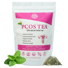 Laicuherb front packaging showing organic spearmint tea and benefits
