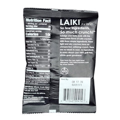 LAIKI close-up of cracker texture highlighting wholegrain crunch benefit