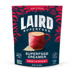 Laird Superfood front of bag showing product packaging and benefits