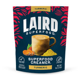 Laird Superfood front packaging showcasing turmeric coconut creamer benefits