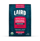 Laird Superfood front packaging 32 oz bag showing branding and organic label benefit