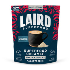 Laird Superfood front packaging showing 16 oz bag and branding benefit convenience