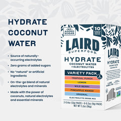 Laird Superfood mixed drink in glass illustrating quick hydration