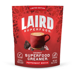 Laird Superfood front packaging showing product benefits and size