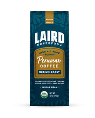 Laird Superfood front packaging showing brand and roast, highlighting organic quality