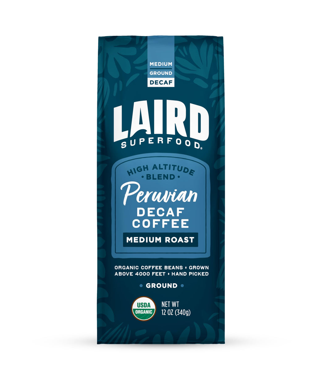 Laird Superfood front packaging showing product benefits and origin, highlighting trust