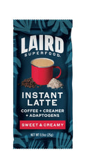 Laird Superfood single sachet held in hand highlighting portability benefit