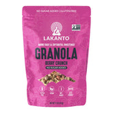 Lakanto front packaging showing berry crunch granola and benefits
