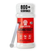 Lakanto front packet showing product branding and compact size benefit