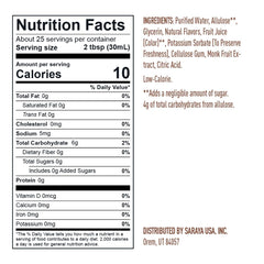 Lakanto label close-up highlighting ingredients and no artificial flavors benefit transparency