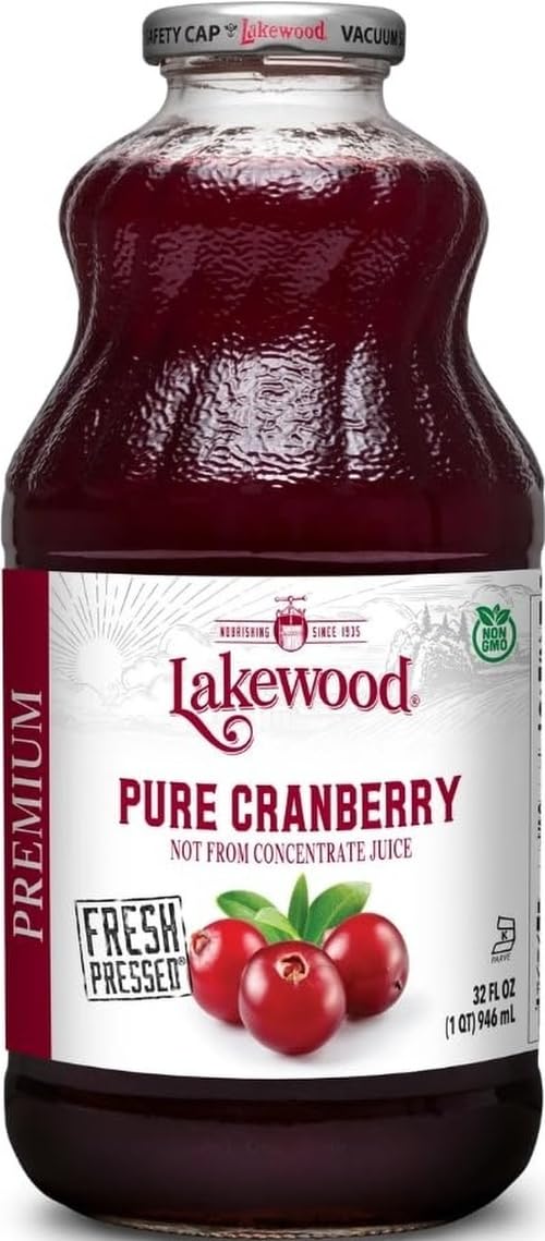 Lakewood front packaging showing 32 oz glass bottle and product name for clear identification