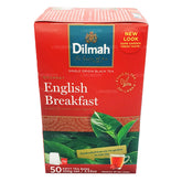 Lakpura Dilmah® front packaging showing full 50-bag box and benefits
