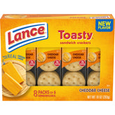 Lance front packaging showing box and branding for grab-and-go snacking
