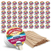 Land O'Lakes front packaging showing 100-count creamer cups and benefits