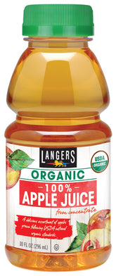 Langers front packaging showing label and organic badge, clear product benefit