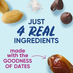 LÄRABAR chocolate chip detail emphasizing Fair Trade chocolate flavor and quality