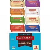 LÄRABAR front of box showing variety pack and contents for easy selection