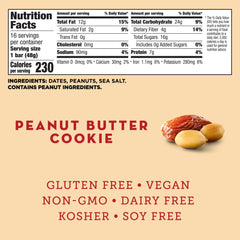 LÄRABAR single unwrapped Peanut Butter Cookie bar with chewy appeal