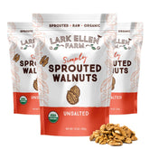 Lark Ellen Farm front packaging showing three resealable 10 oz bags, clear branding and benefit
