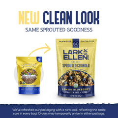 Lark Ellen Farm texture detail of sprouted nuts and seeds highlighting crispness