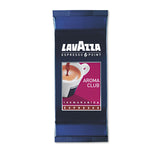 Lavazza front packaging showing Aroma Club 100% Arabica and convenience