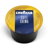 Lavazza Blue front packaging showing 100 capsules and Italian roast aroma