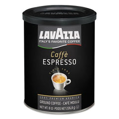 Lavazza espresso shot with thick crema showcasing rich texture