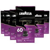 Lavazza front packaging showing 60 capsules and product branding for convenience