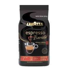 Lavazza Gran Crema front package showing brand and bag for pantry freshness and convenience