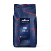 Lavazza front packaging showing brand and medium-roast benefits