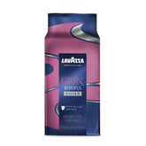 Lavazza front packaging showing brand and dark roast benefit