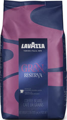 Lavazza Gran Riserva front packaging showing weight and Italian roast benefits