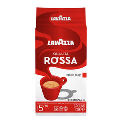 Lavazza Qualità Rossa front packaging showing brick and logo for easy identification and storage